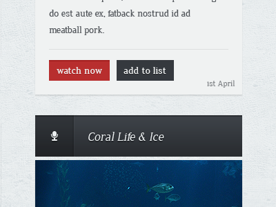 Antartic: Blog Theme #2 blog blue button ice post red