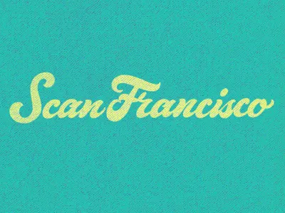 Scan Francisco clothes cursive custom design hand drawing hand writing lettering san francisco script t shirt tee typography