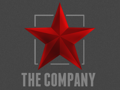 Red Star Target depth gray icon logo noise red star target