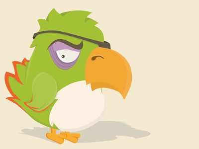 RePete mascot parrot pirate