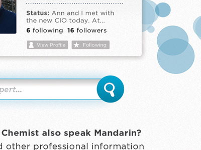 User Profile Search Results noise profile search texture