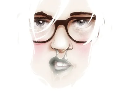 ColdColdNight cold drawing face freeze girl photoshop white