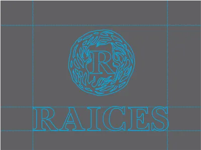Raices branding icon identity logo typography