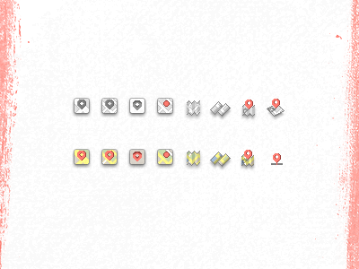 Map Icons animation design icons map photoshop pixel pixelart ui webdesign