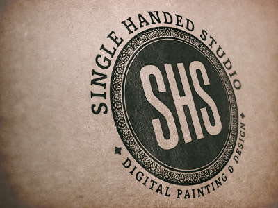 Single Handed Studio Official Seal embossed letterpress retro screen seal stamp