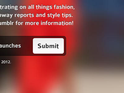 Another Landing Page background blur button design photo photoshop web