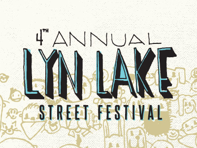 Lyn Lake! animals characters illustration lyn lake street festival lyndale lynlake sketched texture textured