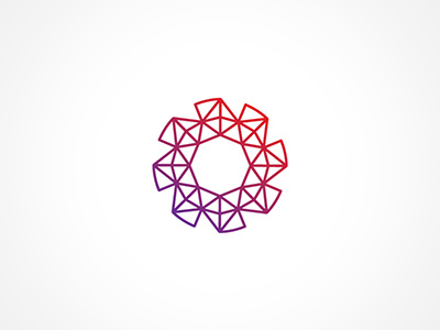 WIP Brandmark circle connections gradient logo