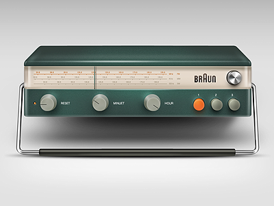 Braun Radio icon sanadas ui