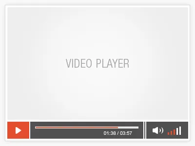 HTML5 Video Player css fresh html5 modern player video
