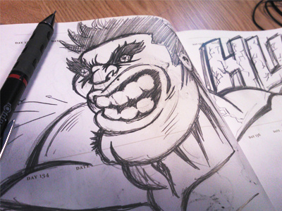 HULK SMASH! illustration sketch