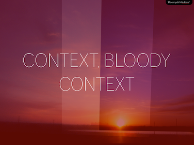 Context, Bloody Context bdconf context