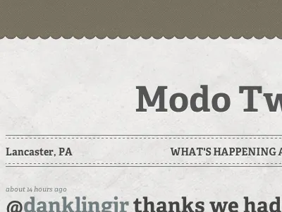 Modo Tweets newspaper responsive twitter website