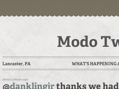 Modo Tweets newspaper responsive twitter website