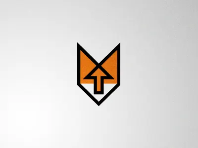 Fox 1 animal fox logo orange symbol zorro