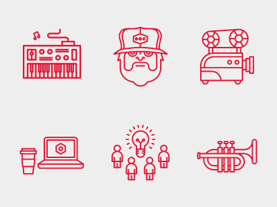 Build 2012 Icons. icons illustration