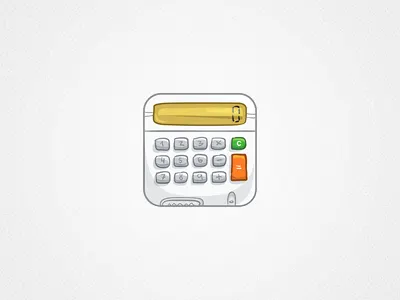 Calculator app calculator icon ios iphone vector