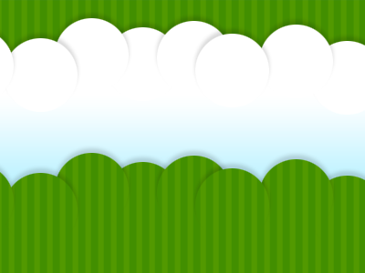 Header & Footer cloud footer green header sky