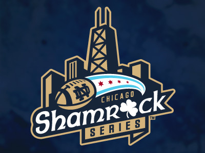 2012 Shamrock Series Logo chicago football logo notre dame