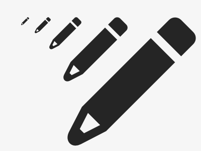 Progressive Enhancement icons pencil