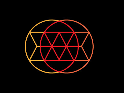 Symbol circles form triangles