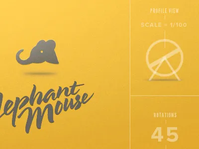 Elephant Mouse Wheel infographic logo website