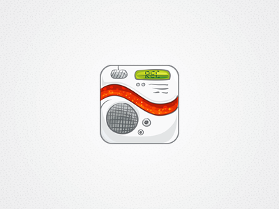 Voice memo app icon ios iphone memo vector voice