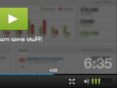 Video UI dimension gloss play ui video video player volume