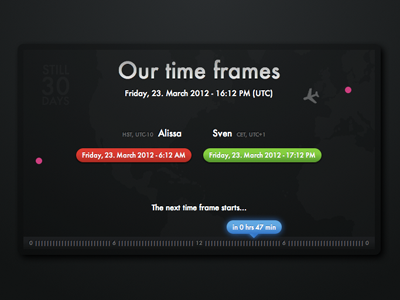 Timeframes (web app) app css css3 hawaii online web