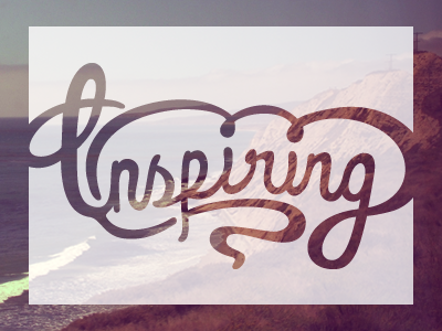 Inspiring drawn illustration inspiring typography vector