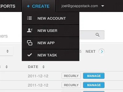 Drop It Like Its Hot btn button dropdown menu nav navigation