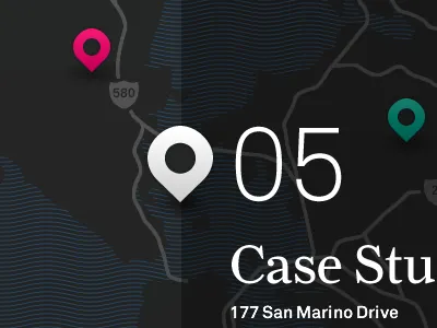 Case Study House area bay california map pin serif