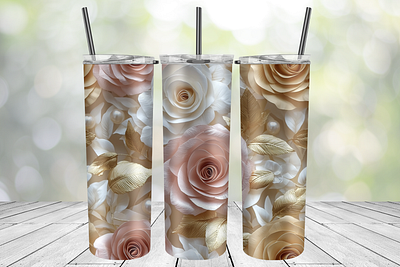 Flowers and pearls tumbler wrap flowers pearls tumbler wrap