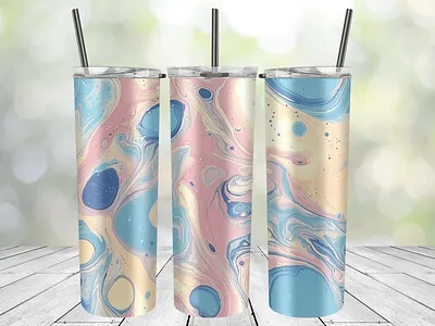 Mabled pastel tumble wrap marbled pastel tumbler wrap