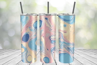 Mabled pastel tumble wrap marbled pastel tumbler wrap