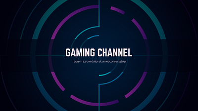 YouTube Gaming Channel Banner 2 art background banner freepik gaming gradient rgb vector youtube