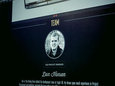 Team Appitall appitall bold text dart design portfolio site web design website