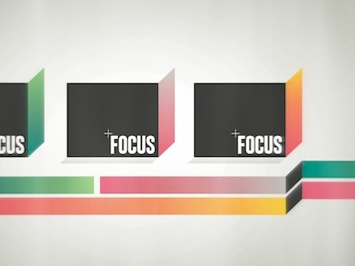 focus design geometrical graphic illustration logo type