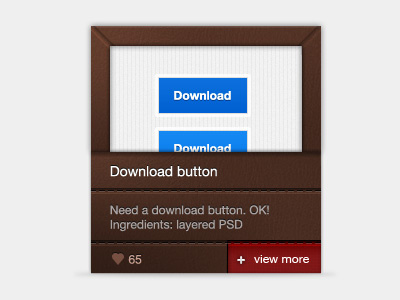 Freebie Box - Leather box brown leather