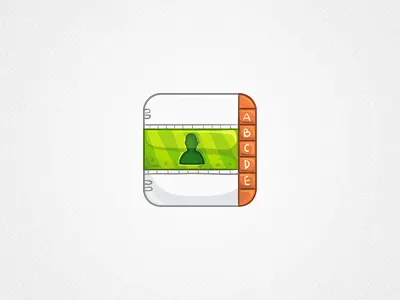 Contacts app contacts icon ios iphone vector