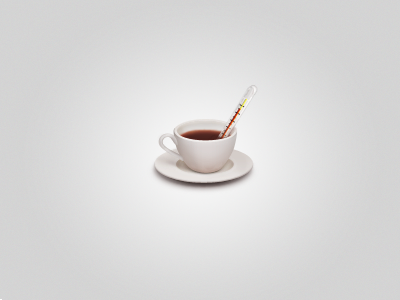 Little cup coffee cup thermometer