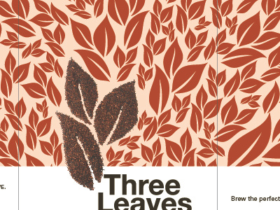 Three Leaves Decaf Tea packaging pattern decaf ginger leaves packaging pattern tea three leaves