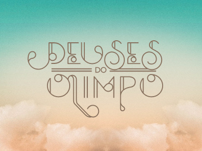 Deuses do Olimpo custom type deuses do olimpo espm lettering logo logo design typography