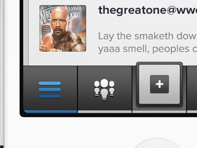 The Peoples Shot app iphone jabroni menu navigation ui