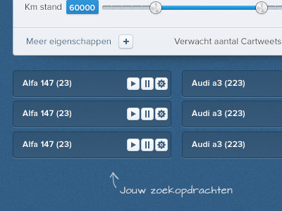 Carsearches button gradient list noise shadow subtile texture