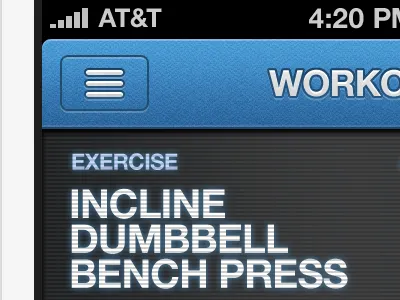 Blue? blue gym iphone sport track