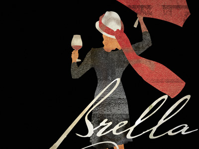Wine Label illustration wine
