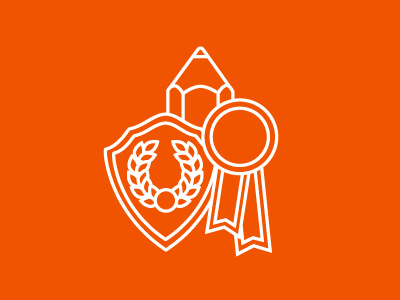 Icons awards icon trophy vector