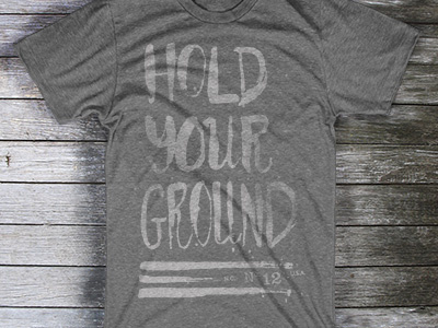 Hold Your Ground shirt mockup cardinal cotton handdrawn mockup tshirt