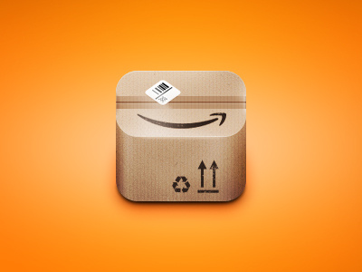 Amazon App Icon amazon app application brand design icon icons interface iphone navigation texture ui user interface